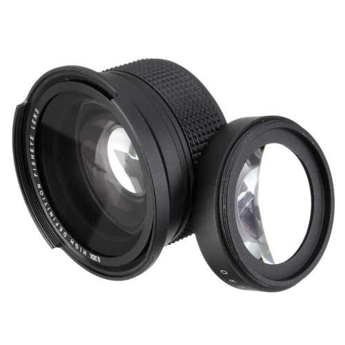 0.35X Super Fisheye Wide Angle Lens for 52mm Nikon with 18-55mm Lens
