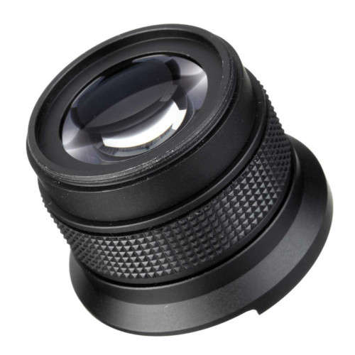 0.35X Super Fisheye Wide Angle Lens for 52mm Nikon with 18-55mm Lens