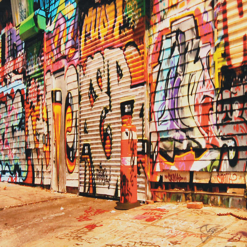 Graffiti Wall Creative Retro Wall Art Huge Silk Poster Romantic Decor Photo Backdrop Background