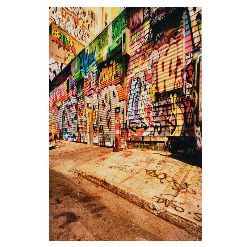 Graffiti Wall Creative Retro Wall Art Huge Silk Poster Romantic Decor Photo Backdrop Background