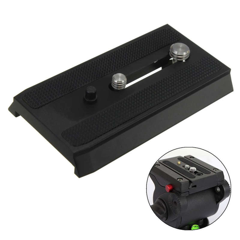 501PL Sliding Quick Release Plate 1/4 Inch 3/8 Inch Screws For Manfrotto 501HDV 503HDV
