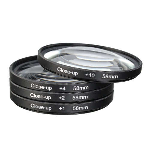 58mm Macro Close Up Filter Lens Kit +1 +2 +4 +10 for Canon EOS 700D 650D 600D 550D 500D 1200D 1100D