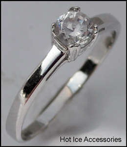 **INTERNATIONAL POSTAGE** HALLMARKED 925 STERLING SILVER SIMULATED DIAMOND RING