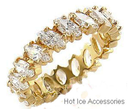 **INTERNATIONAL SHIPPING** 18K YELLOW GOLD PLATED SIMULATED DIAMOND RING*NO COMBINED SHIPPING