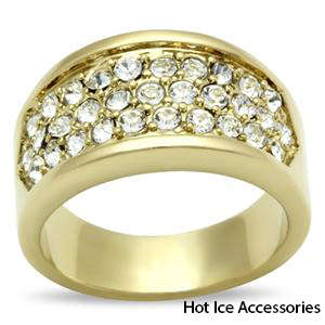 **INTERNATIONAL SHIPPING** GOLD PLATED SIMULATED DIAMOND RING*NO COMBINED SHIPPING