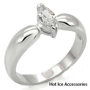 **POSTAGE R35** STAINLESS STEEL SIMULATED DIAMOND RING