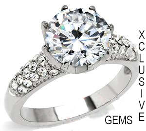 **R35 POSTAGE** STAINLESS STEEL SIMULATED DIAMOND RING