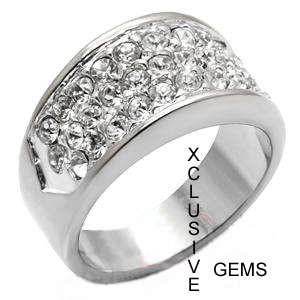 IN STOCK * R35 POSTAGE* 18K GOLD PLATED SIMULATED DIAMOND LADIES RING