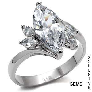 **R35 POSTAGE** STAINLESS STEEL SIMULATED DIAMOND RING