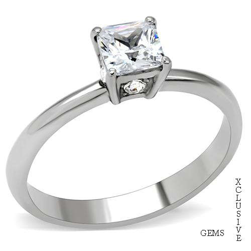 **R35 POSTAGE** STAINLESS STEEL SIMULATED DIAMOND RING