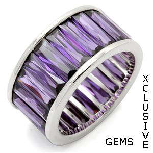 LOCALLY IN STOCK** GORGEOUS STERLING SILVER HALLMARKED SIMULATED AMETHYST RING