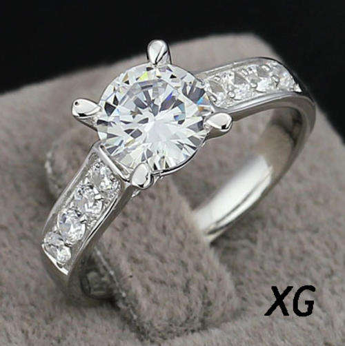 LOCALLY IN STOCK** CLASSIC 1.25CT SIMULATED DIAMOND GENUINE 925 STERLING SILVER LADIES RING