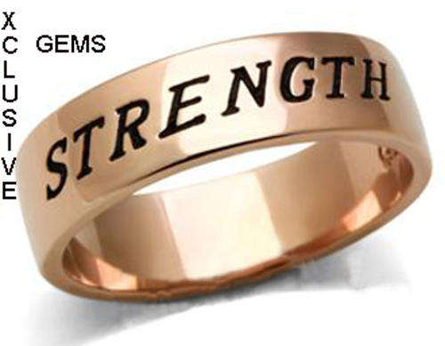 * ROSE GOLD PLATED SIMULATED CITRINE LADIES RING