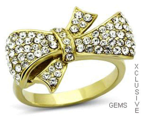 * R35 POSTAGE* 18K GOLD PLATED SIMULATED DIAMOND LADIES RING