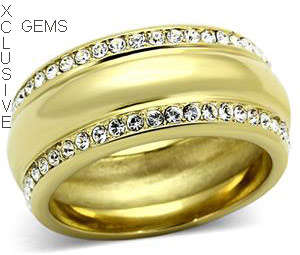 * R35 POSTAGE* 18K GOLD PLATED SIMULATED DIAMOND LADIES RING