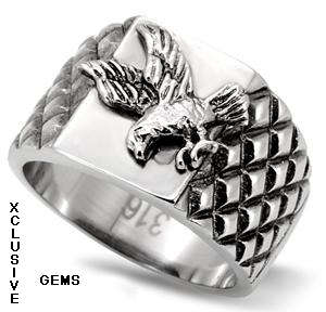 STAINLESS STEEL MEN'S RING