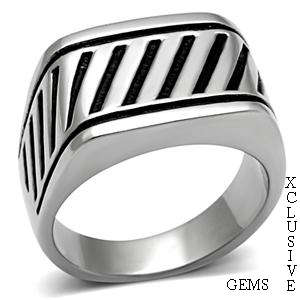 STAINLESS STEEL MEN'S RING