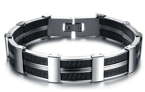 TRENDY STAINLESS STEEL MEN'S BRACELET