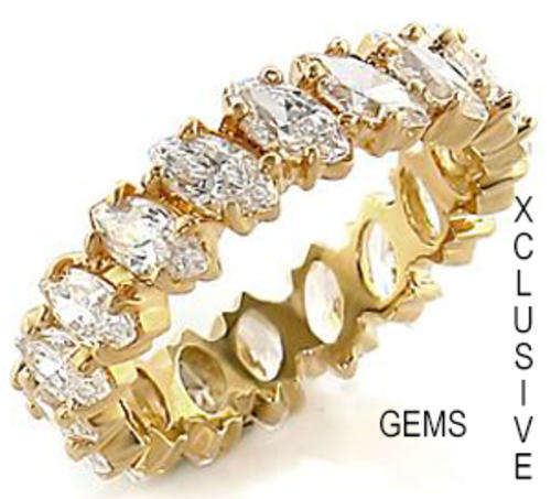 * LOCALLY IN STOCK* 18K GOLD PLATED SIMULATED DIAMOND LADIES RING