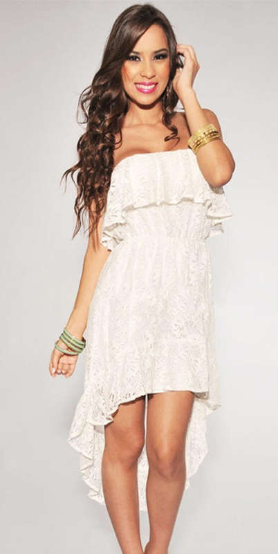 INTRICATE LACE DETAIL DRESS