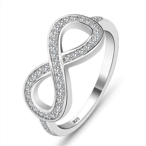 STERLING SILVER FULLY HALLMARKED ENGAGEMENT RING