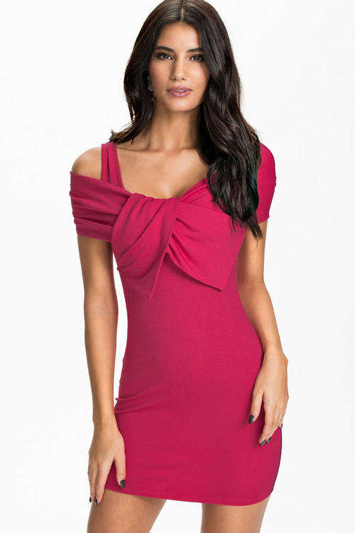LOVELY WRAPPED TOP PARTY DRESS