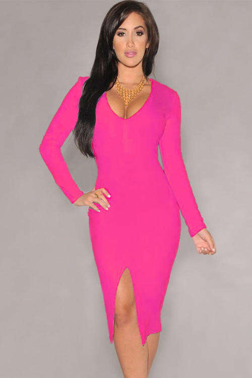 BEAUTIFUL LONG SLEEVE MIDI DRESS