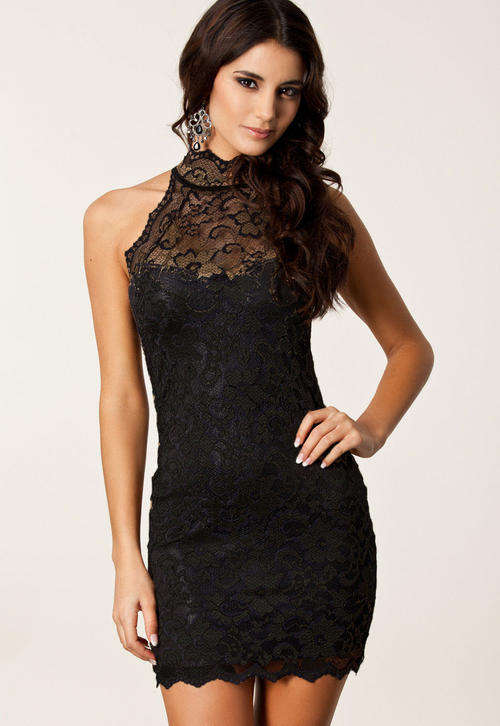 LOVELY ALL OVER LACE PARTY DRESS