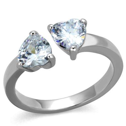 *LOCALLY IN STOCK* 18K WHITE GOLD PLATED SIMULATED DIAMOND LADIES RING