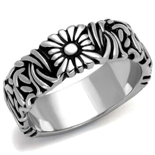 ** 18K WHITE GOLD PLATED LADIES RING