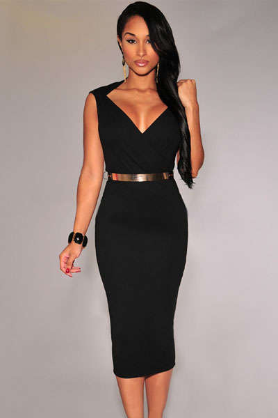 BEAUTIFUL BELT DETAIL MIDI DRESS