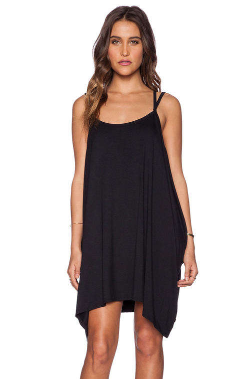 LOVELY CASUAL STYLE BLACK DRESS