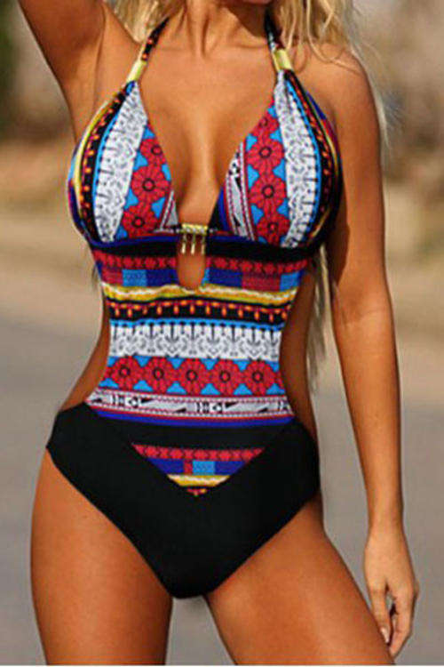 MAGNIFICENT MULTI COLOUR PRINT MONOKINI