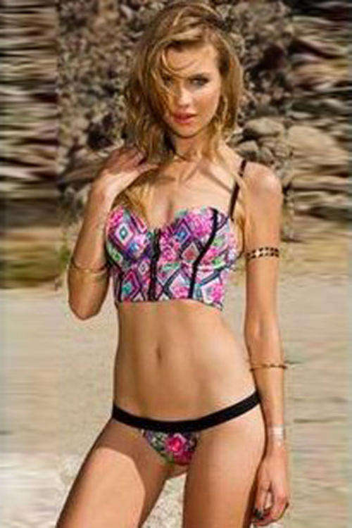 STUNNING KALEIDOSCOPE PRINT BIKINI
