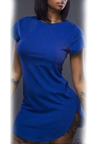 SEXY SIDE SLIT T SHIRT DRESS