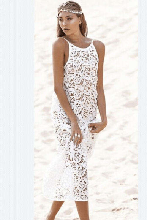 MAGNIFICENT FLORAL MAXI BEACH DRESS