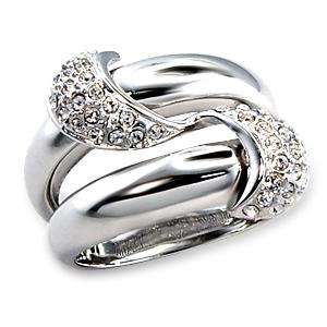 Simulated Diamond 18K White Gold Plated Ring NO COMBINED POSTAGE