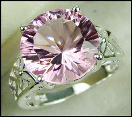 **INTERNATIONAL SHIPPING** STERLING SILVER HALLMARKED SIMULATED BLUE TOPAZ RING