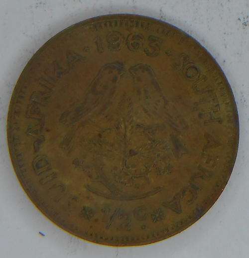 AUCTION STARTS AT R1 *** 1963 Â½ Cent