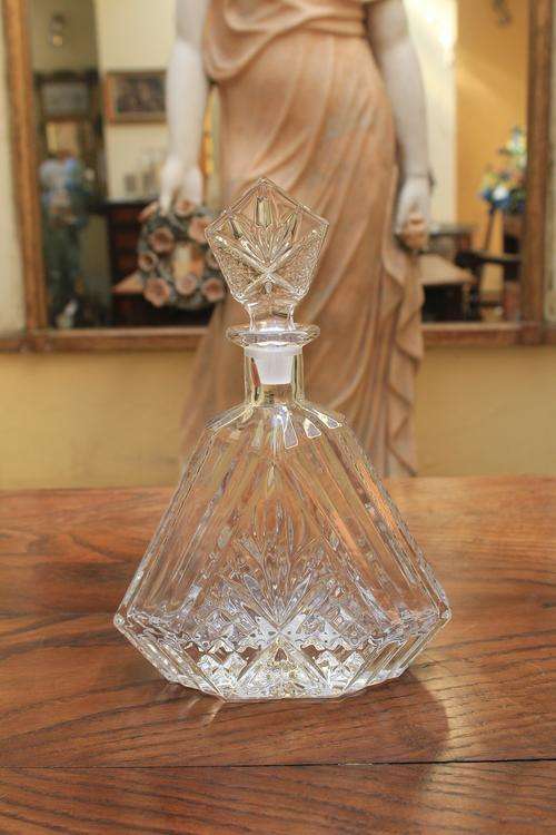 Triangular Crystal Decanter