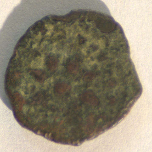 Beautiful ancient Jewish coin, "Widow Mite" bronze prutah over 2000 years old