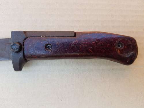 CZECHOSLOVAKIA BAYONET WITH ITS LEATHER SHEATH