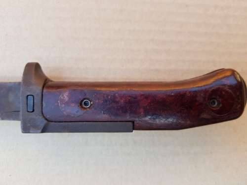 CZECHOSLOVAKIA BAYONET WITH ITS LEATHER SHEATH