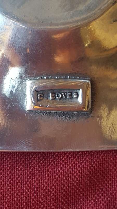 CARROL BOYES PEWTER ASHTRAY