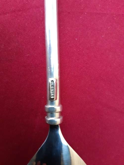 STUNNING CARROL BOYES PEWTER SALAD SERVER SET IN EXCELLENT CONDITION
