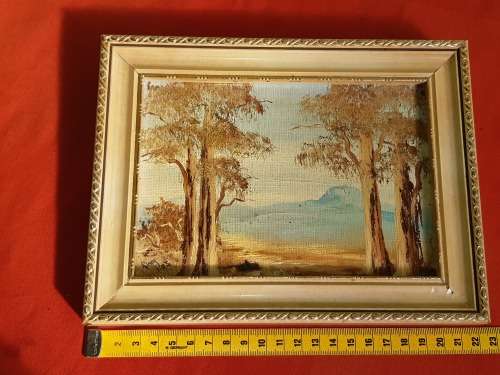 STUNNING SMALL OIL ON BOARD BY THE SOUTH AFRICAN ARTIST RINA VOS