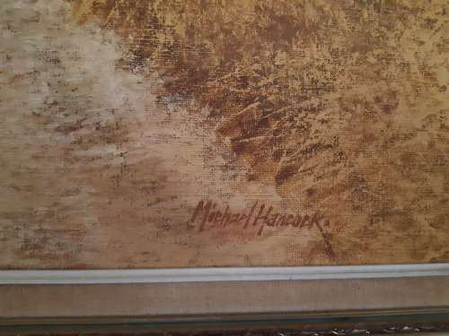 STUNNING ORIGINAL OIL PAINTING BY THE RENOWNED SOUTH AFRICAN ARTIST, MICHAEL HANCOCK