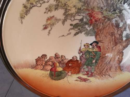 HUGE AND AWESOME VINTAGE 1950s ROYAL DOULTON UNDER THE GREENWOOD TREE CHARGER D6094