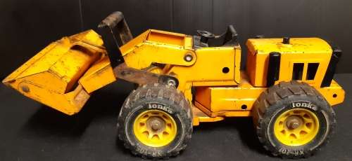 VINTAGE METAL TONKA ARTICULATING FRONT END LOADER 26 CM LONG