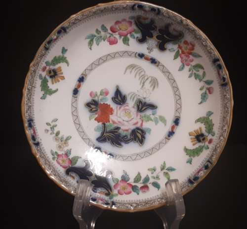 STUNNING ANTIQUE IMPERIAL STONE CHINA  CHINOISERIE TEA DUO